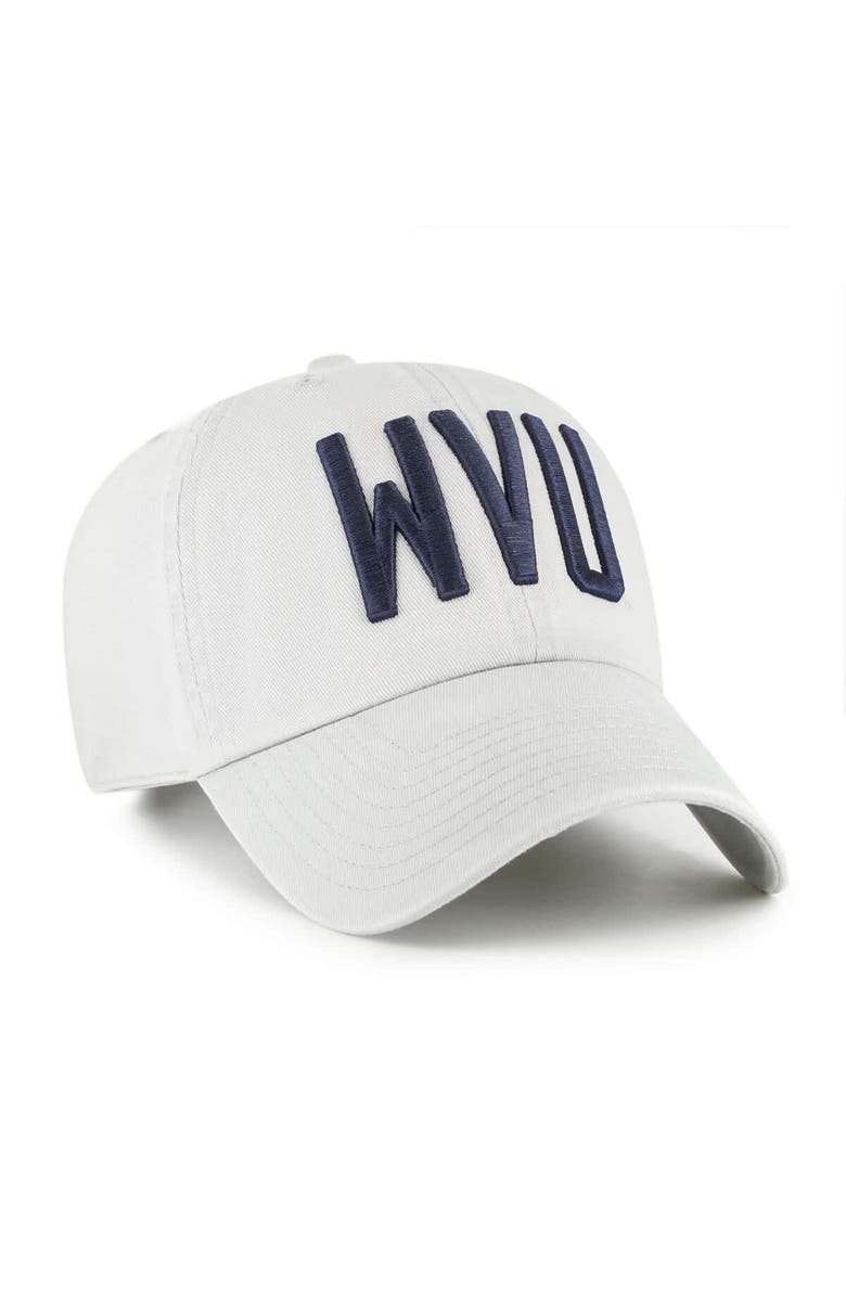 '47 Men's '47 Gray West Virginia Mountaineers Clean Up Adjustable Hat, Alternate, color, 