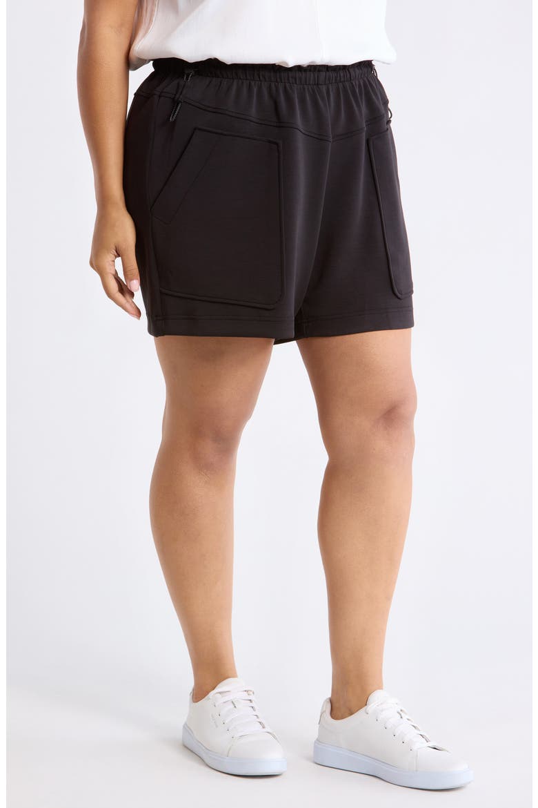 Skyrise Shorts with V-Yoke, Alternate, color, BLACK