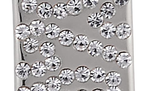 Laundry By Shelli Segal Pavé Crystal Linear Drop Earrings In Silver