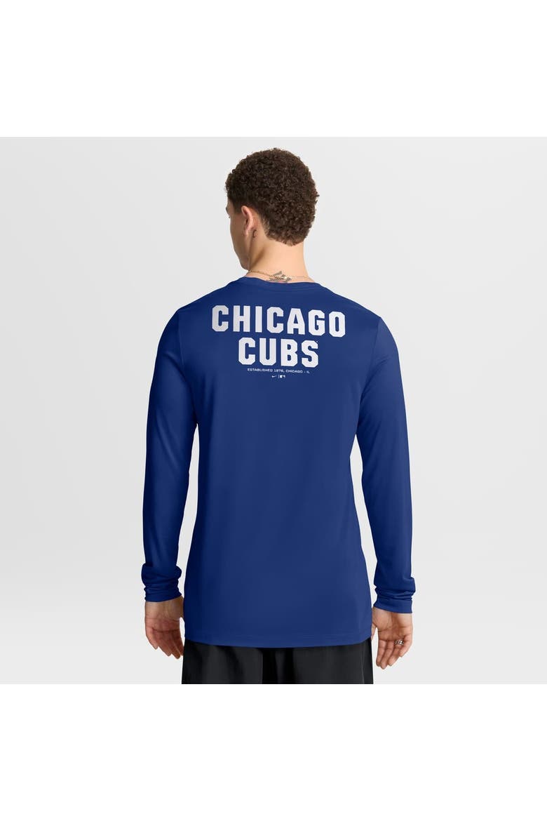 Men's Nike Royal Chicago Cubs 2-Hit Legend Dri-FIT Long Sleeve T-Shirt, Alternate, color, Royal