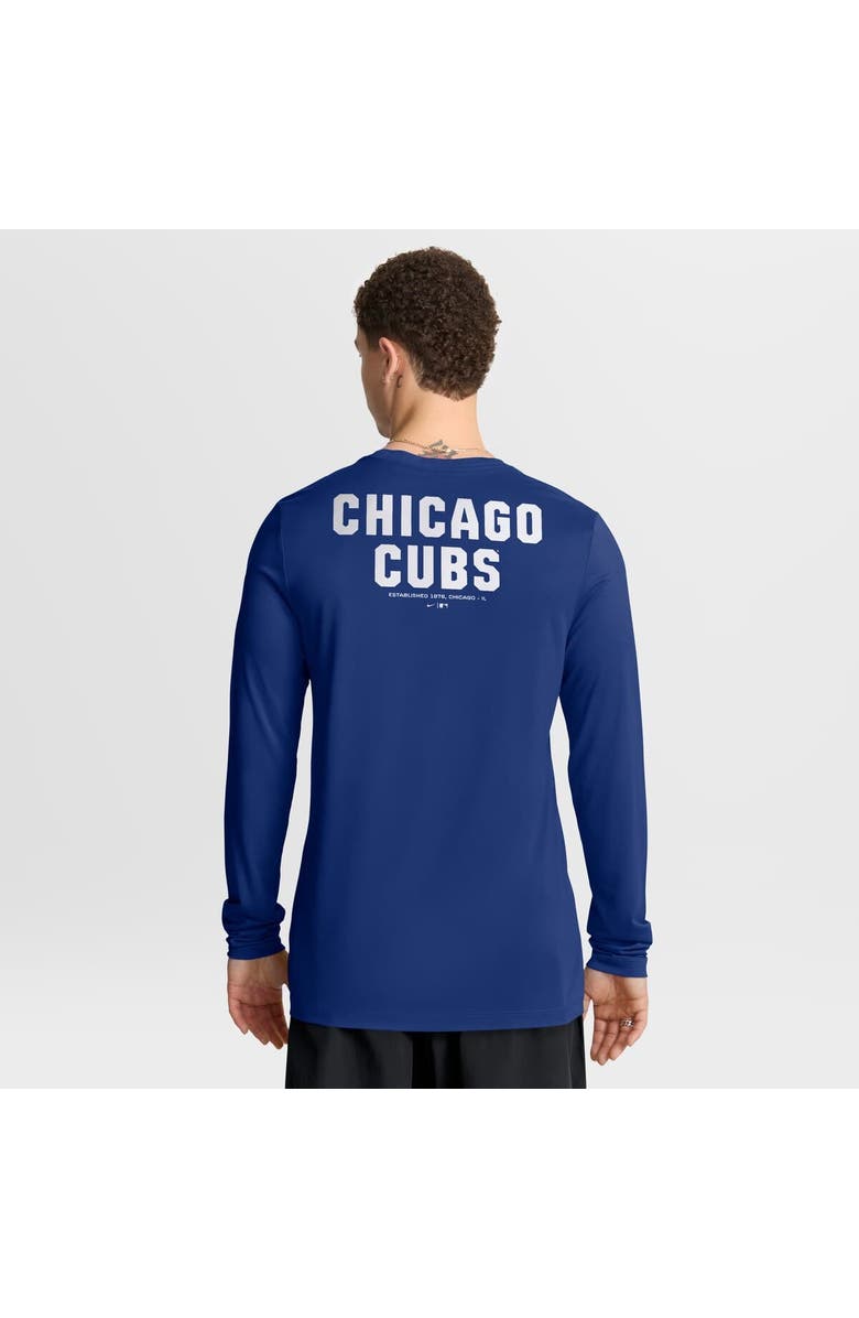 Nike Men's Nike Royal Chicago Cubs 2-Hit Legend Dri-FIT Long Sleeve T-Shirt, Alternate, color, Royal