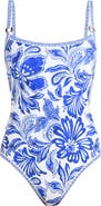 La Blanca Botanical Brocade One-Piece Swimsuit