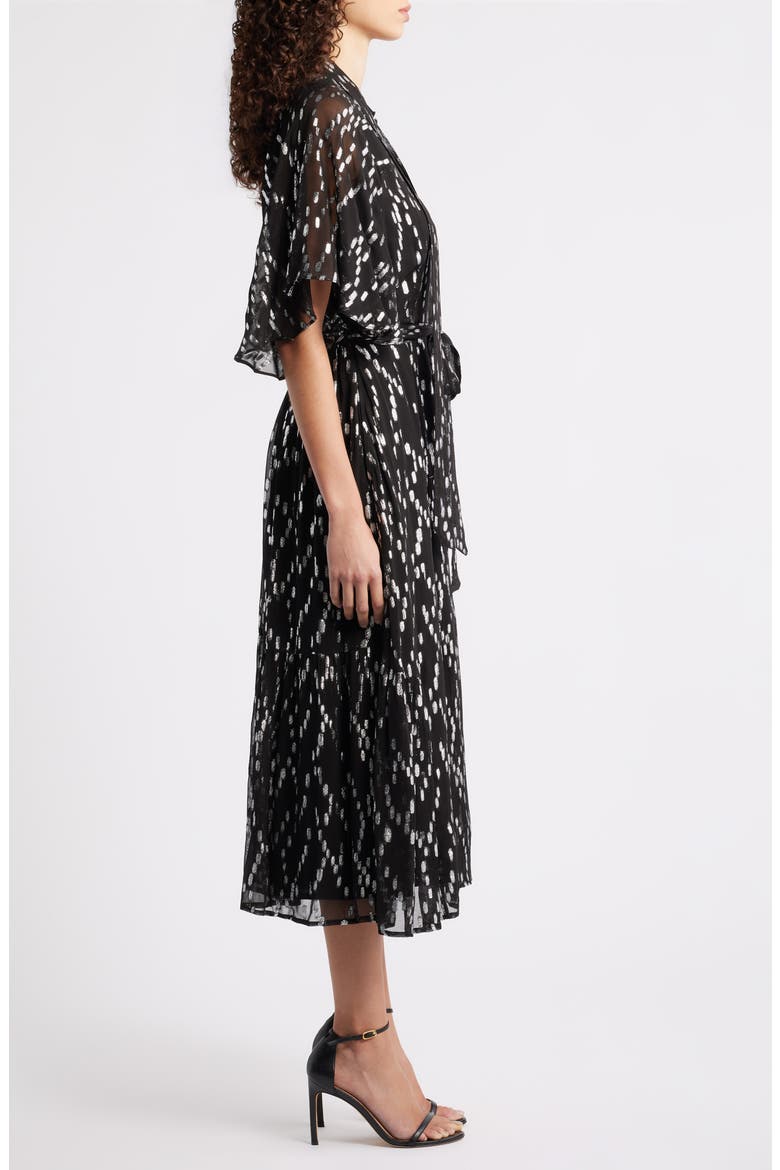 Bex Metallic Dot Shirtdress, Alternate, color, BLACK MULTI