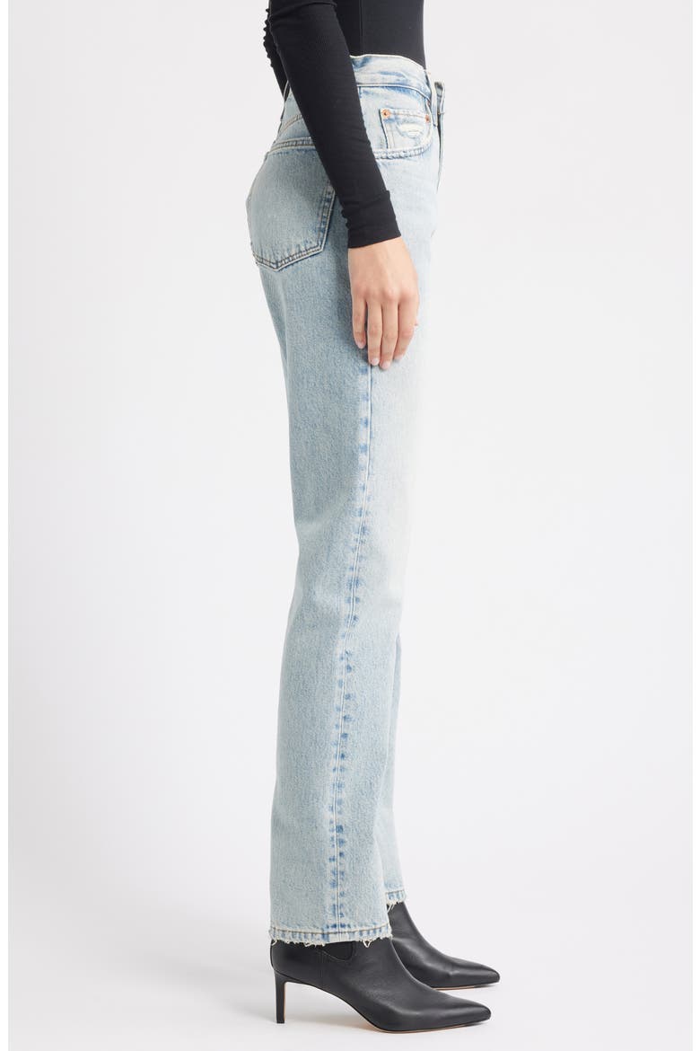 Blondie Distressed Organic Cotton Jeans, Alternate, color, RIPPED TIDE
