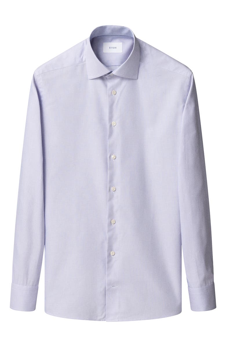 Eton Contemporary Fit Dobby Dress Shirt, Alternate, color, Medium Pink