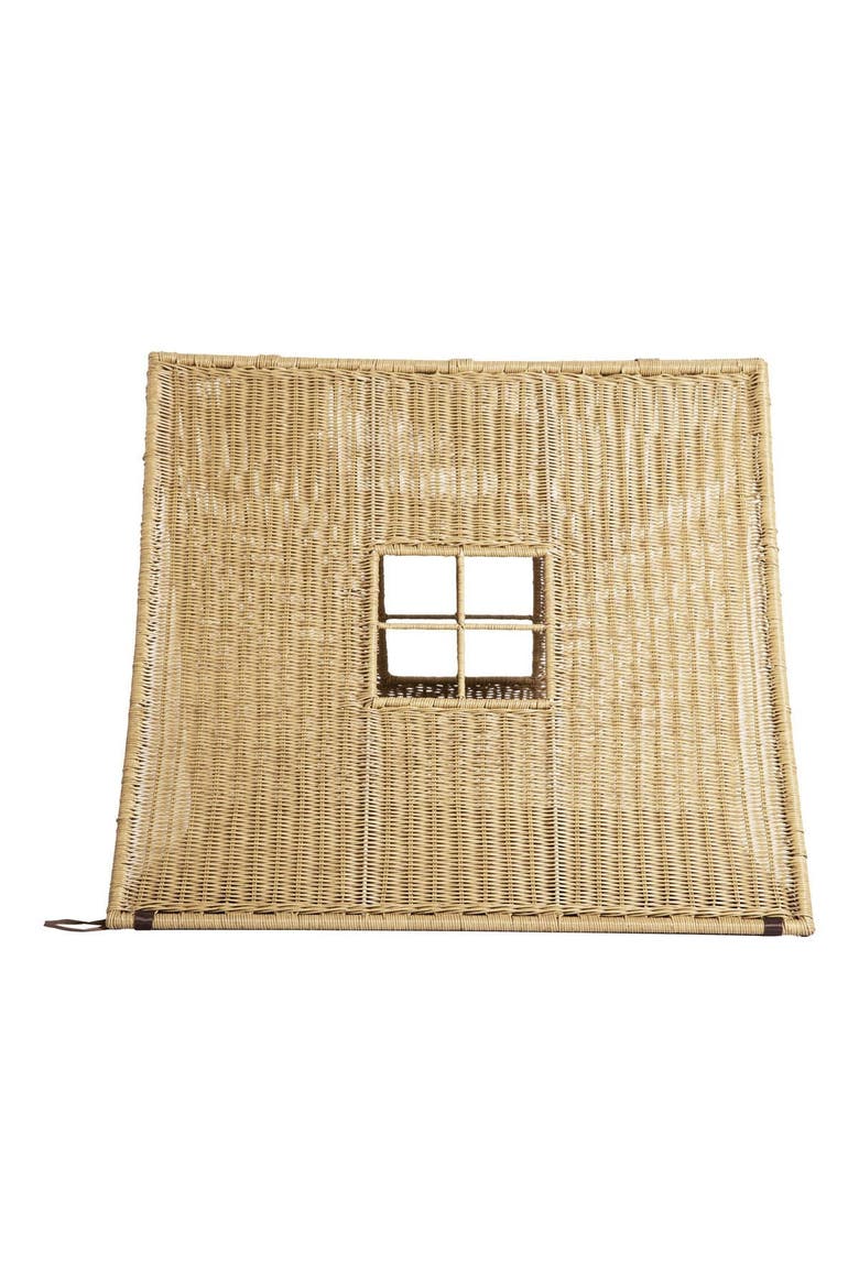 Wicker House Tent, Alternate, color, Brown