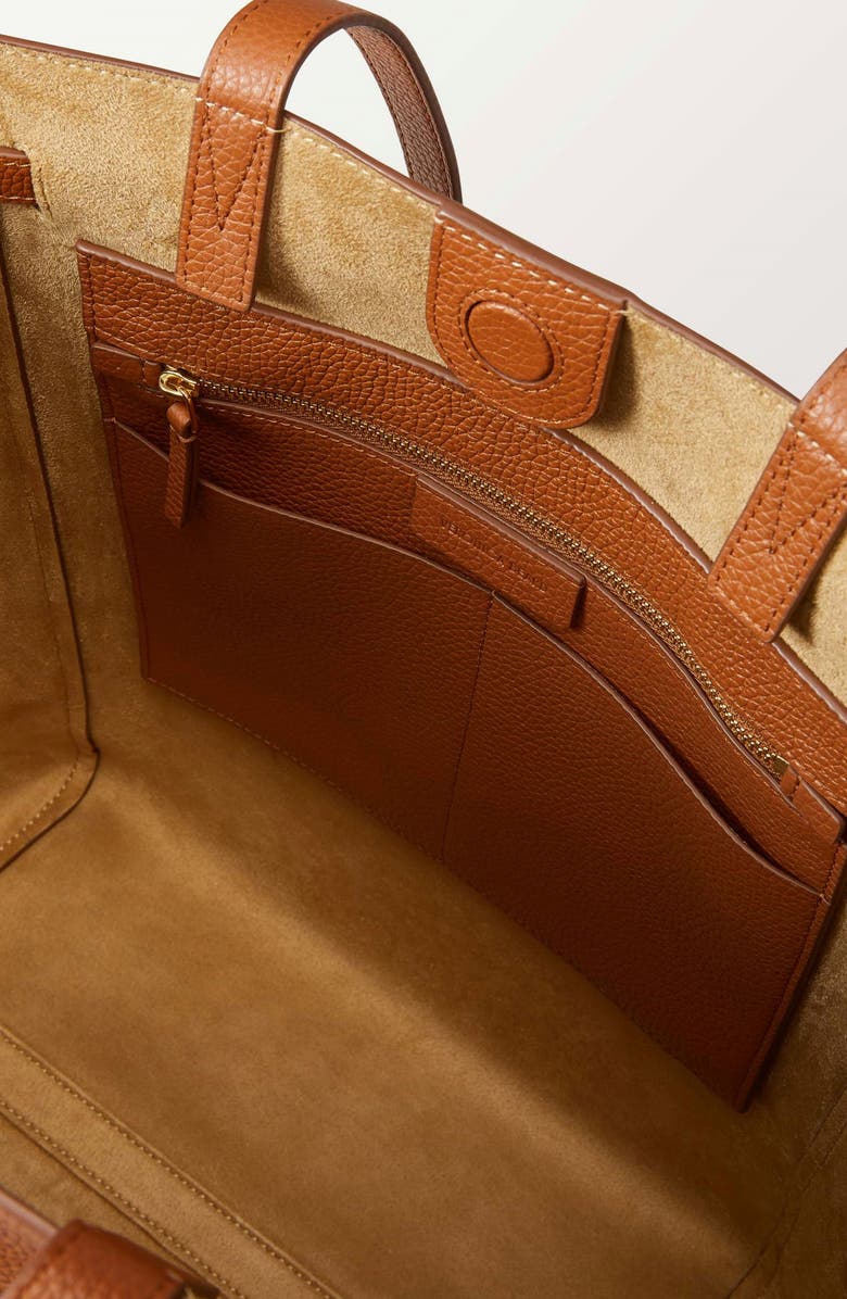 Veronica Beard Dash Leather Tote, Alternate, color, Hazelwood