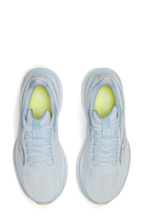 Saucony Ride 18 Running Shoe In Ice Melt/dream