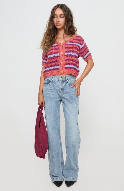 Princess Polly Compassion Knit Cardigan In Pink
