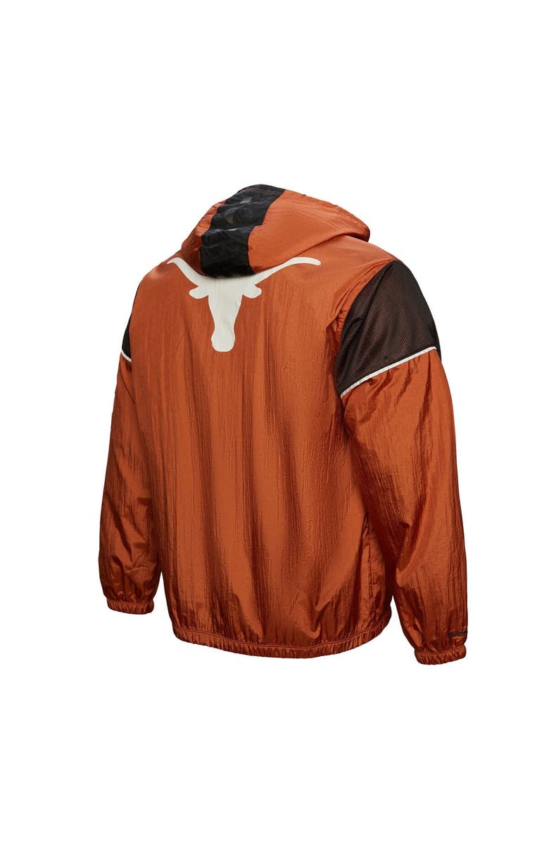 Mitchell & Ness Men's Mitchell & Ness Texas Orange Texas Longhorns Team 3.0 Anorak Half-Zip Hoodie, Alternate, color, 