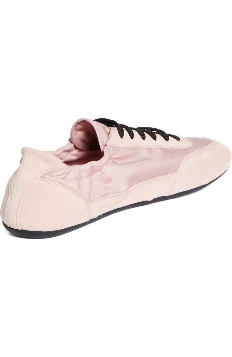 Prada Collapse Mixed Media Low Top Sneaker, Alternate, color, Pesco