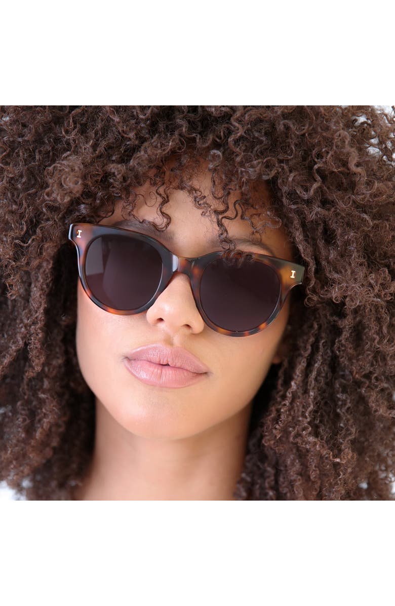 Illesteva Sicilia Sunglasses, Alternate, color, Navy / Grey