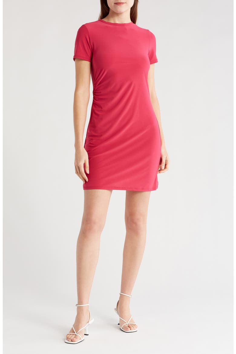 Jersey Sheath Minidress, Main, color, FUCHSIA