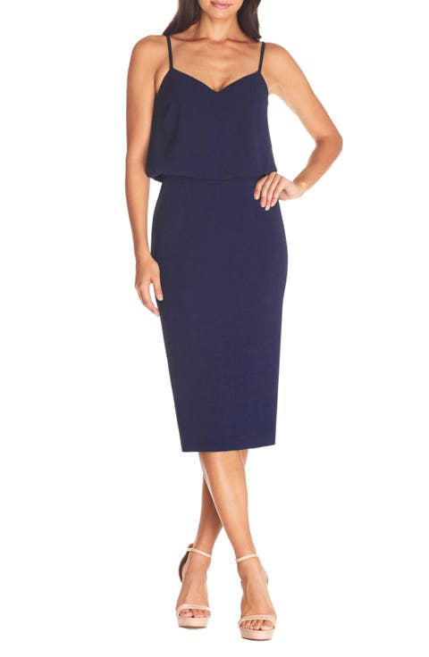 Alondra Blouson Sheath Dress