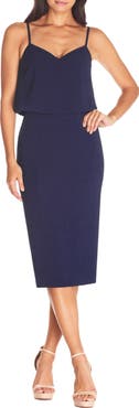 Dress the Population Alondra Blouson Sheath Dress