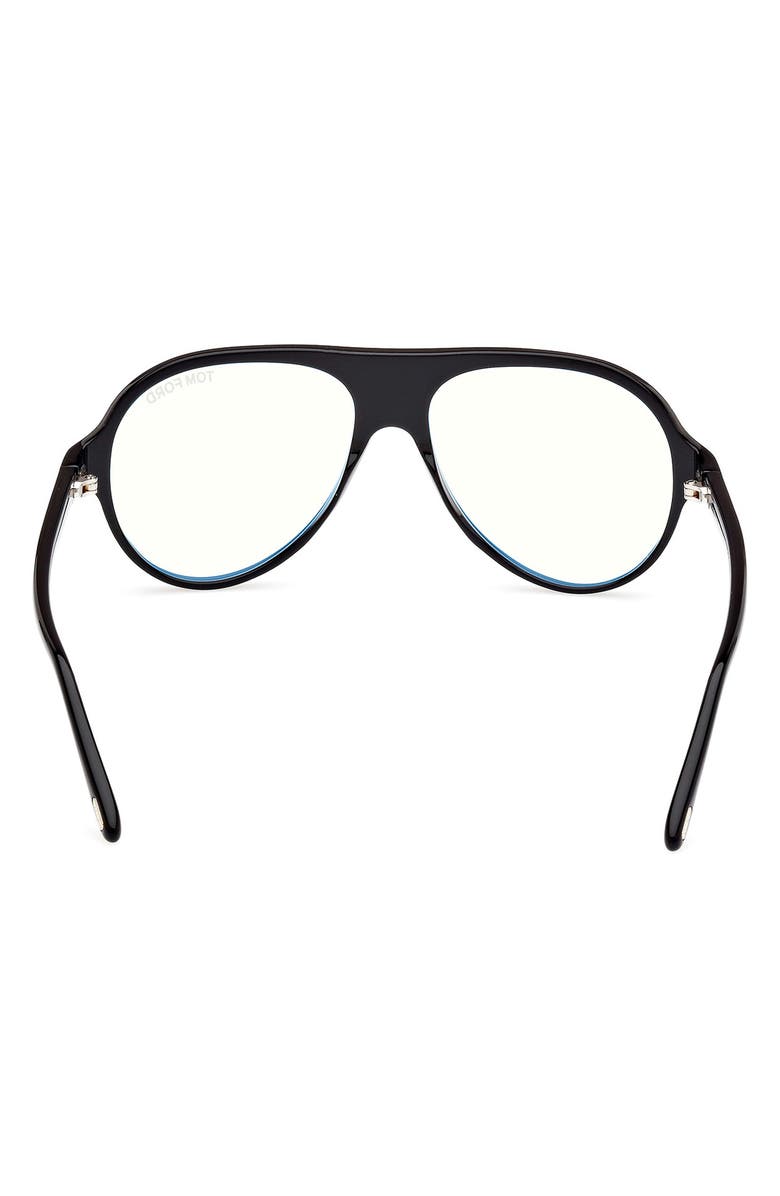 TOM FORD 53mm Pilot Blue Light Blocking Optical Glasses, Alternate, color, 