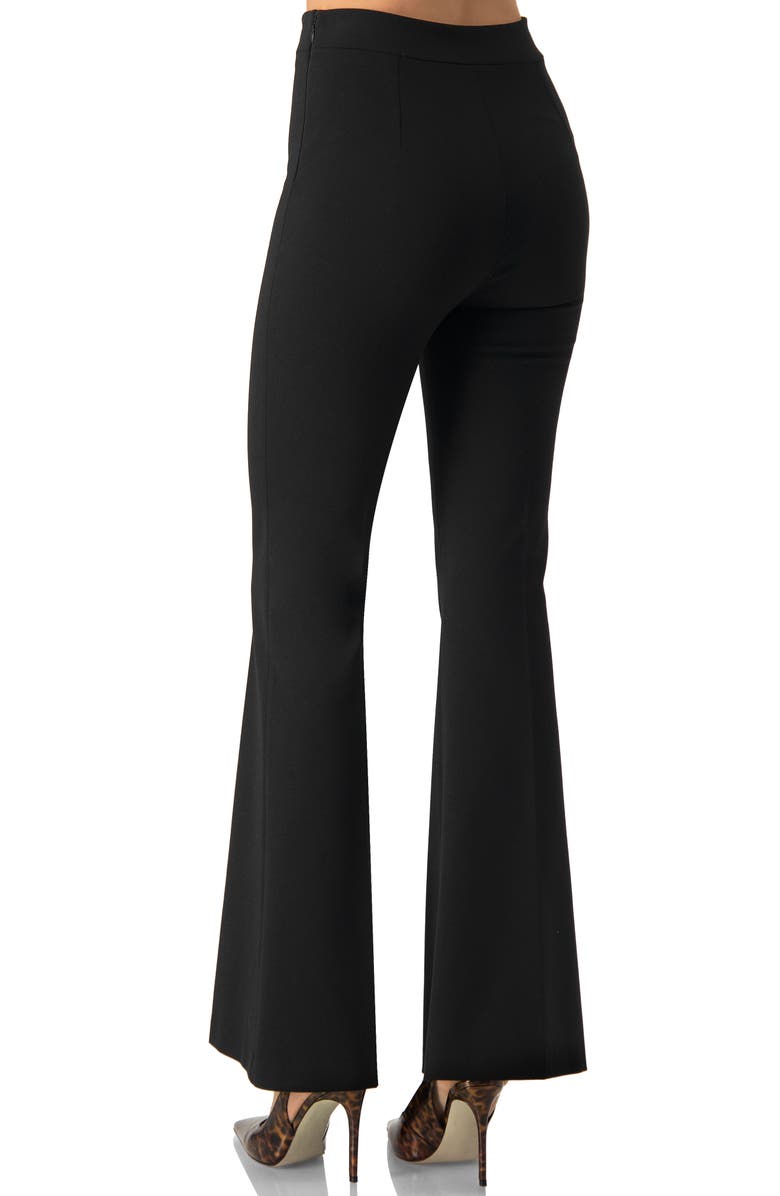 IVONNE Flared Trousers, Alternate, color, Black