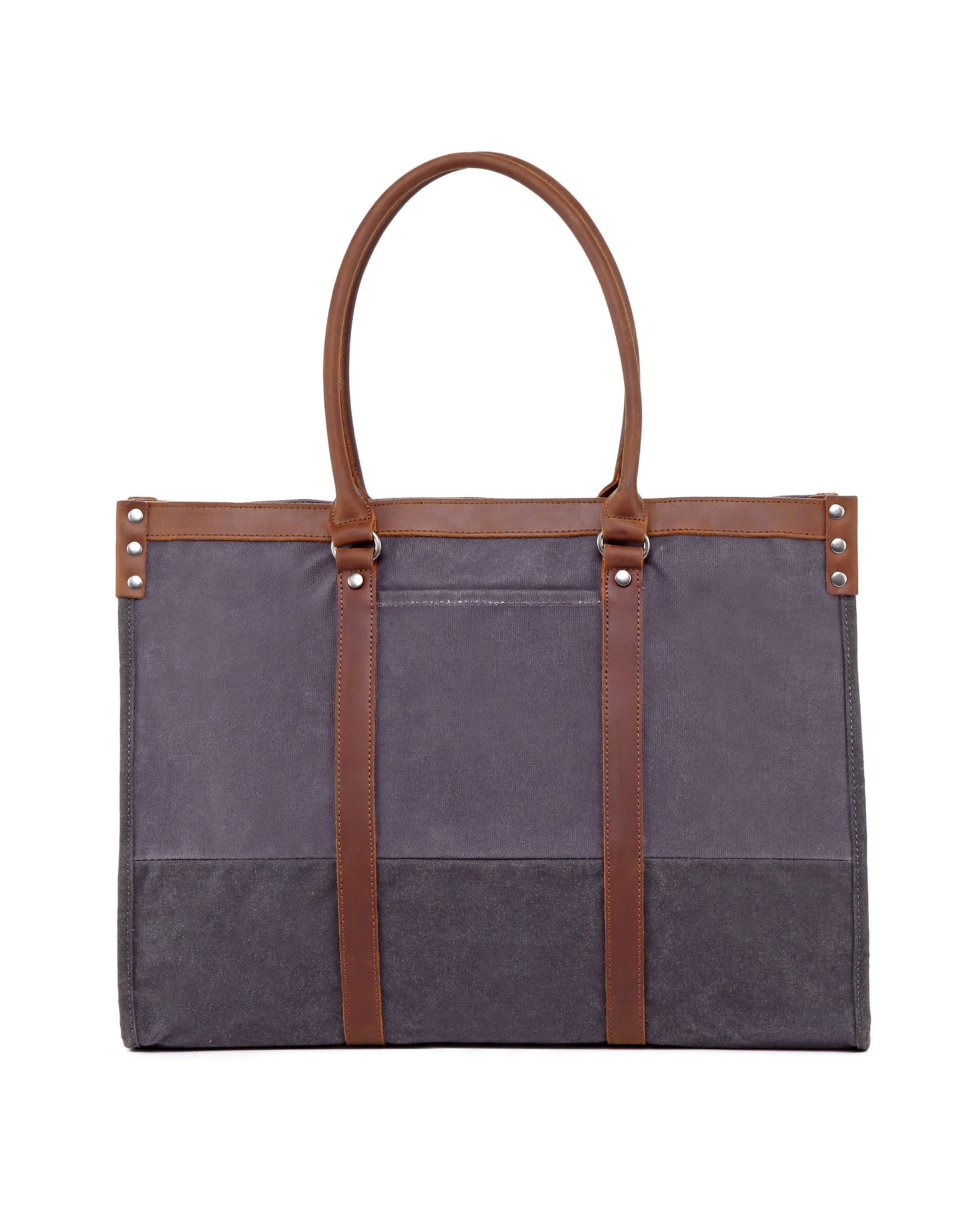 TSD Brand Stone Creek Two Tone Waxed Canvas Tote | Nordstrom