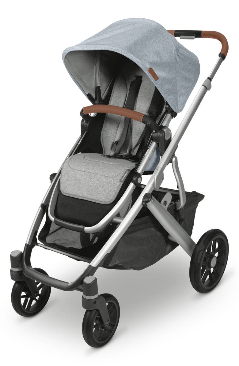 UPPAbaby <sup>®</sup> Reversible Water Resistant Seat Liner for VISTA & CRUZ Strollers, Alternate, color, Light Grey/Cozy Fleece