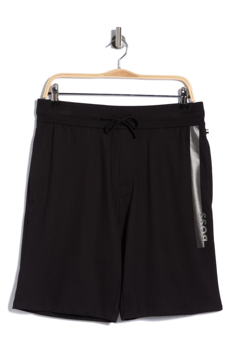Authentic Cotton Lounge Shorts, Alternate, color, BLACK/ GUNMETAL