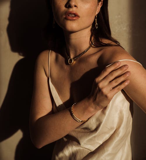 Zarux Circle Cuban Choker In Gold