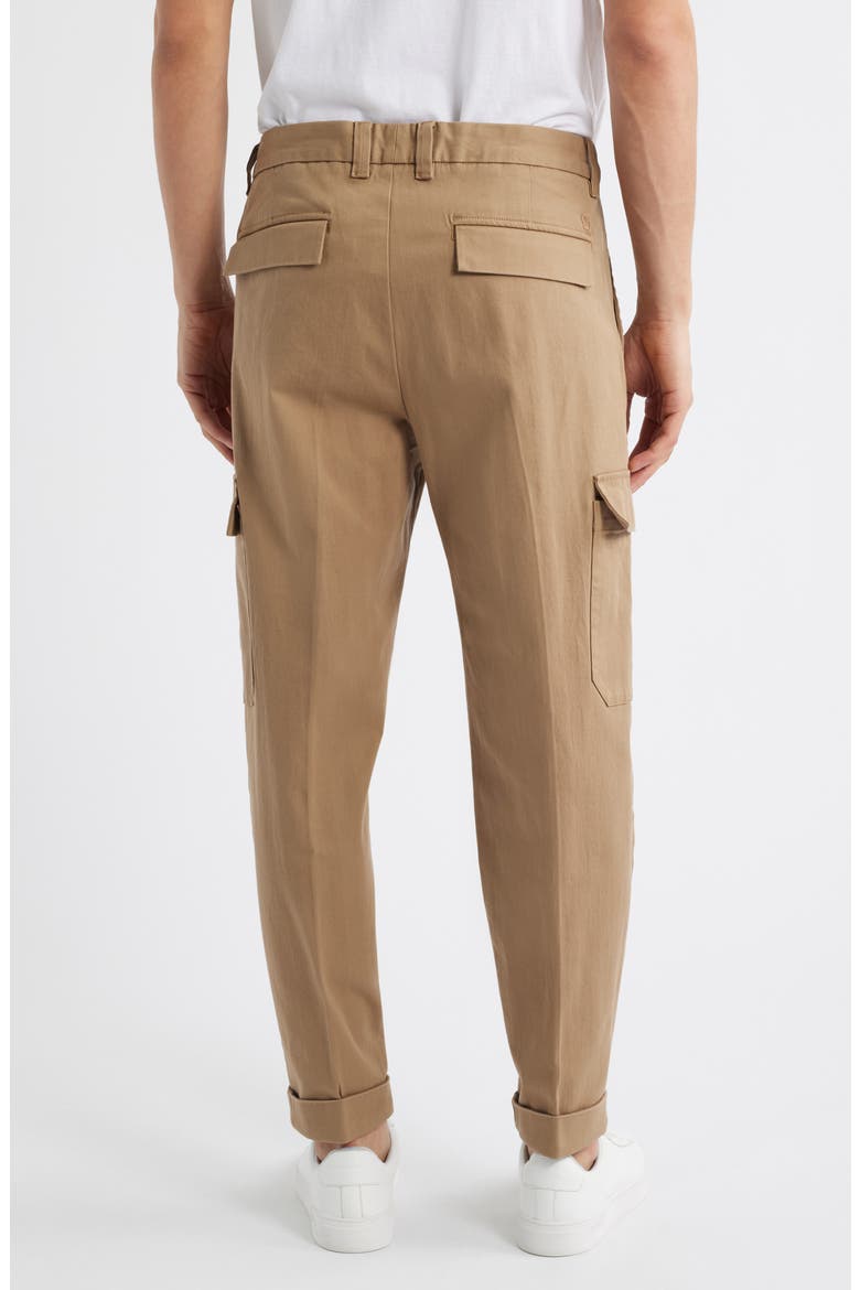 Perin Pleated Tapered Leg Cargo Pants, Alternate, color, OPEN BEIGE
