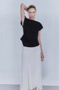 MANGO Asymmetric Cotton T-Shirt