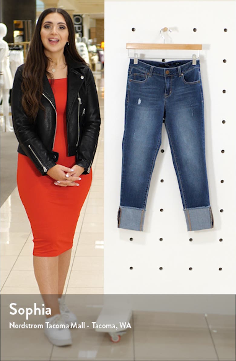 Cuffed Crop Skinny Jeans, sales video thumbnail