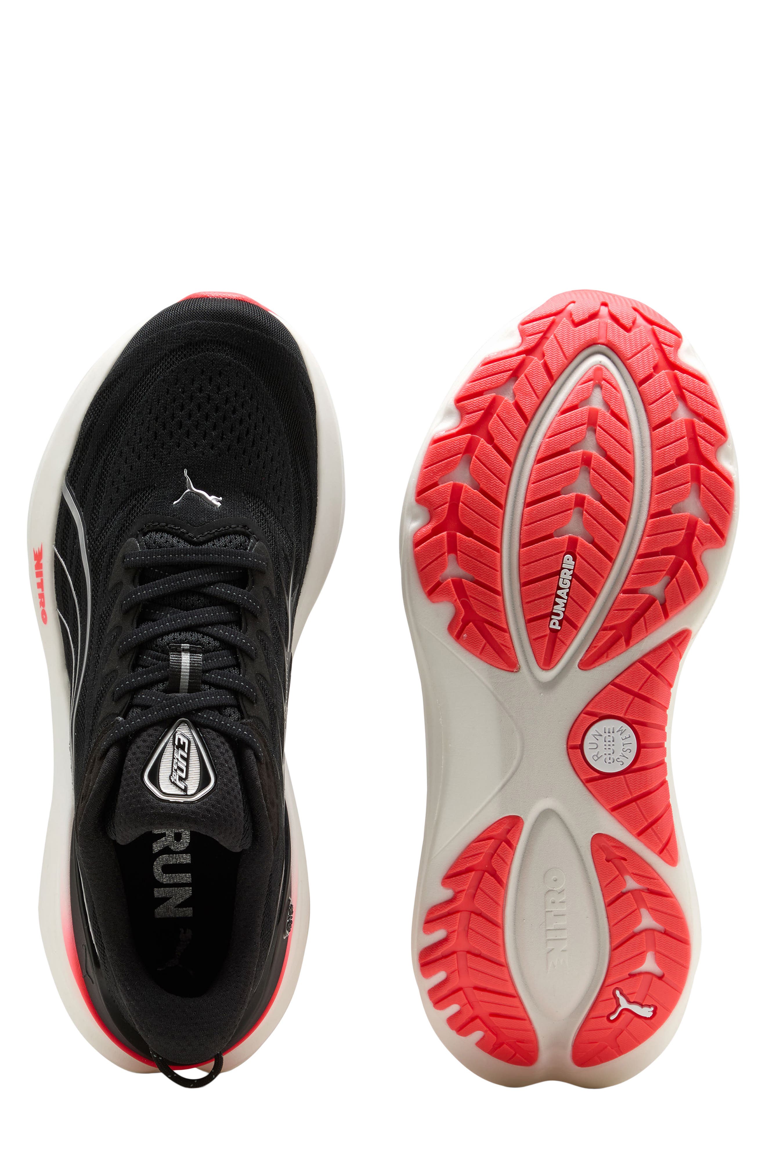 PUMA ForeverRun NITRO<sup>™</sup> 3 Running Shoe, Alternate, color, Puma Black/ Ultra Red