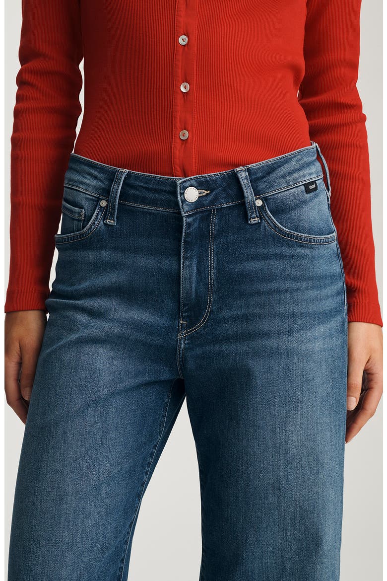 Paloma Mid Rise Wide Leg Jeans, Alternate, color, DARK BRUSHED FEATHER