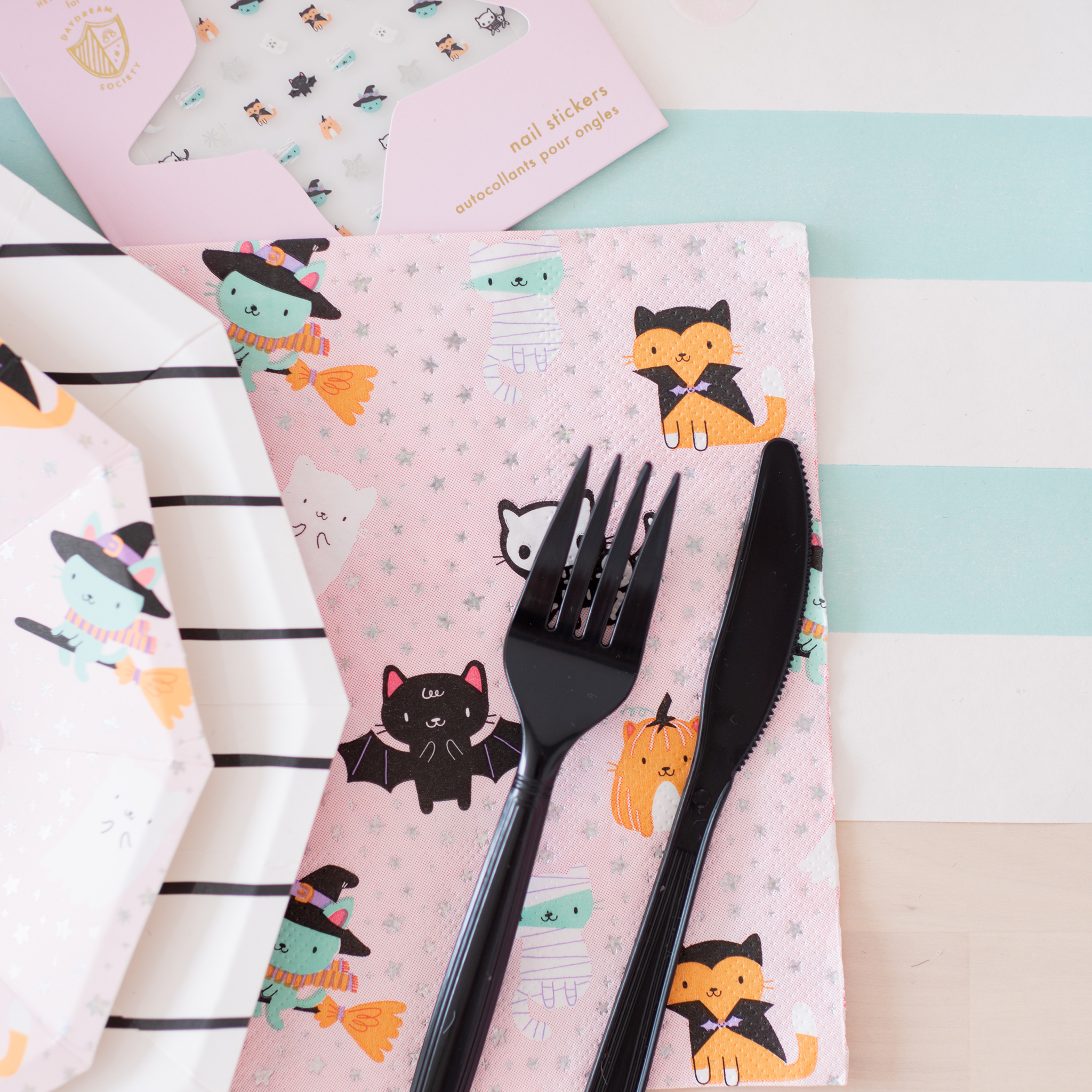 Daydream Society Cat Themed Halloween Nail Stickers | Nordstrom