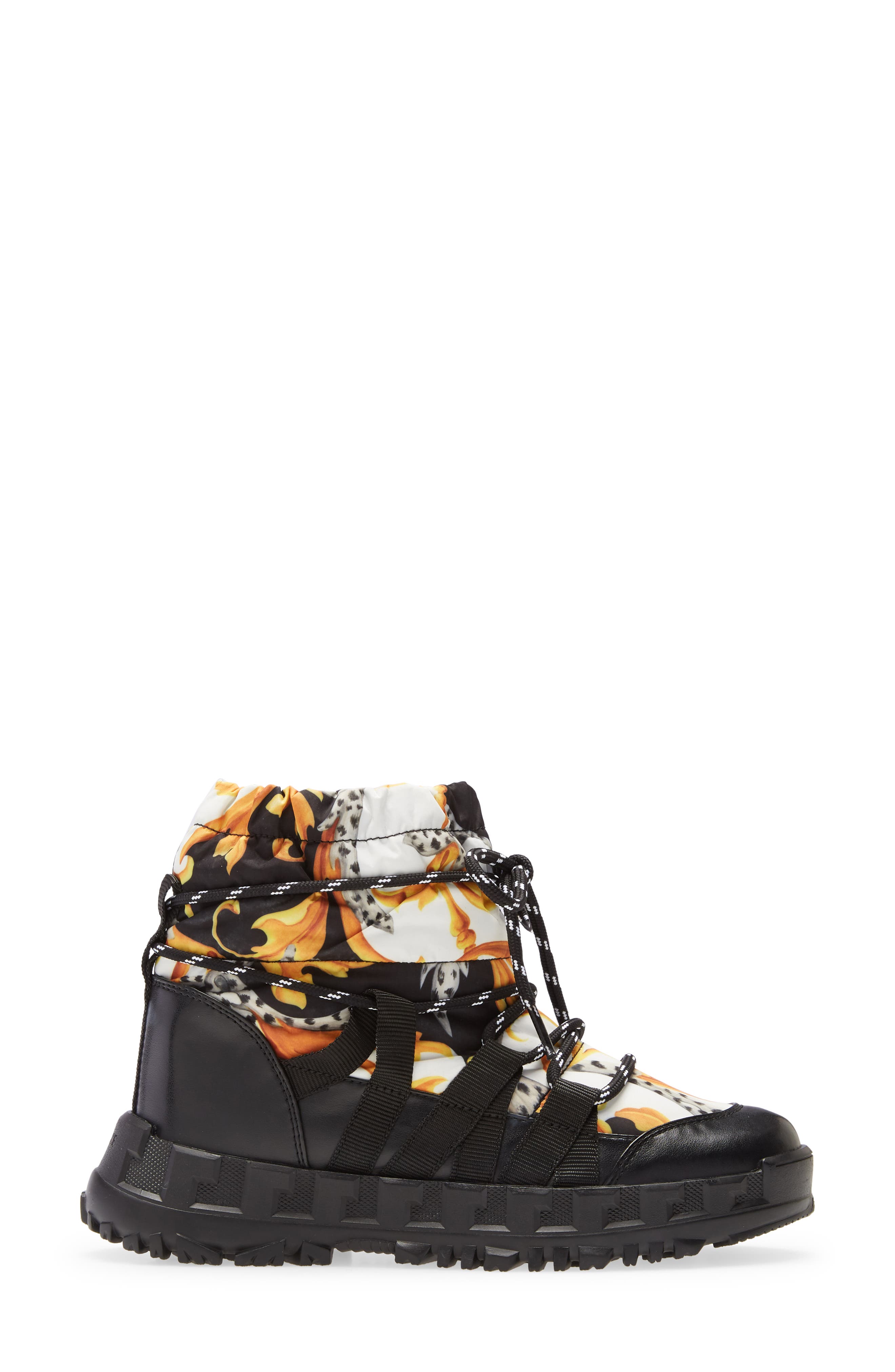 Versace Greca Rhegis Waterproof Snow Boot, Alternate, color, 