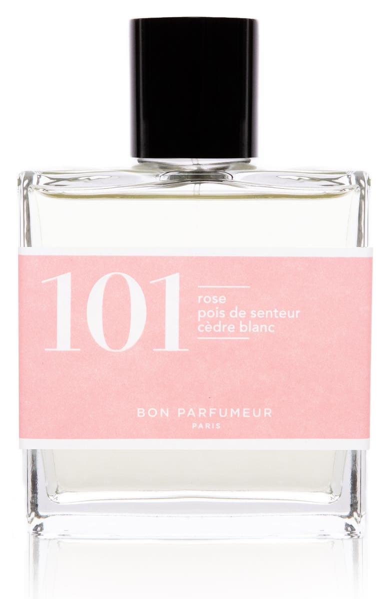 Bon Parfumeur 101 Rose, Sweet Pea & White Cedar Eau de Parfum, Main, color,