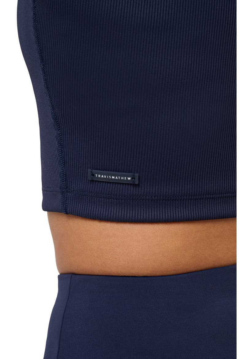 Limitless Mock Neck Crop Tank, Alternate, color, NAVY BLAZER