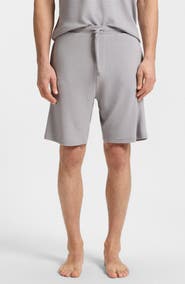 BOSS Ribbed Knit Pajama Shorts