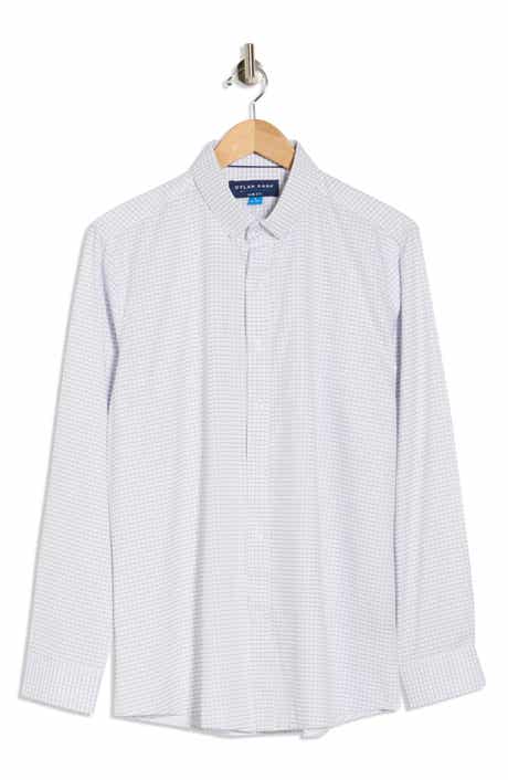 DYLAN PARK Slim Fit Perfect Stretch Long Sleeve Button Down Shirt