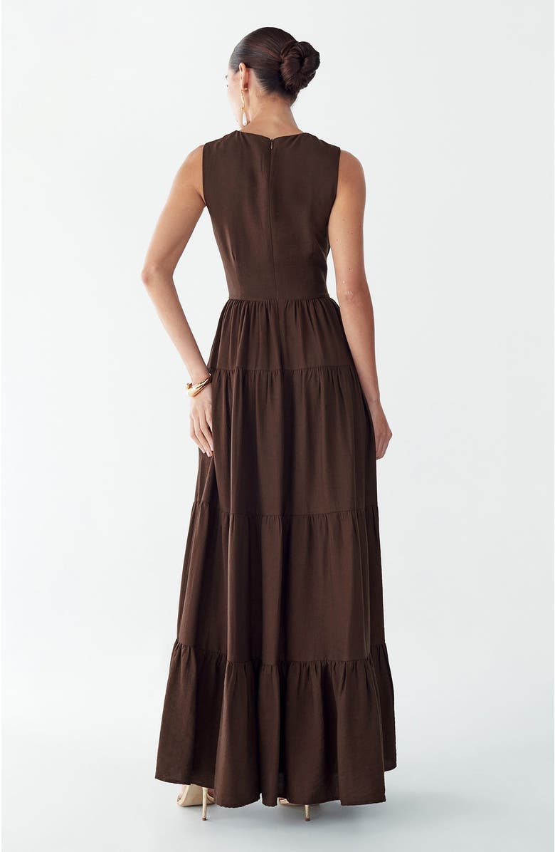 ST MRLO Elowyn Maxi Dress, Alternate, color, Chocolate