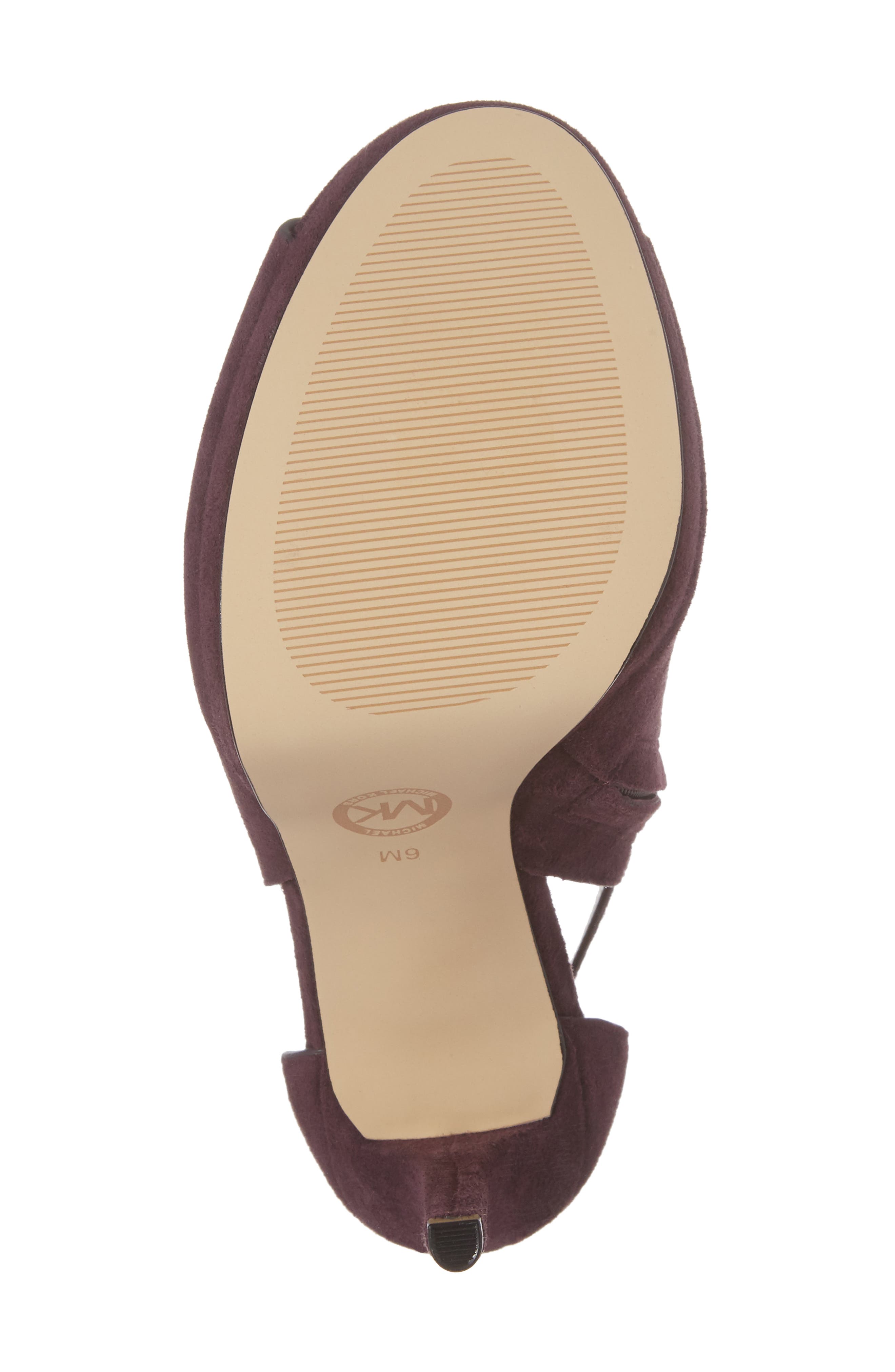 Mira Open Toe Platform Bootie, Alternate, color, DAMSON SUEDE