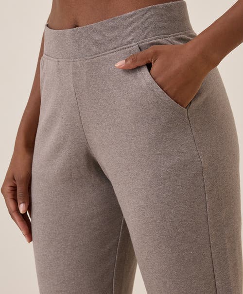 Shop Pact Organic Cotton Airplane Jogger In Deep Taupe Heather