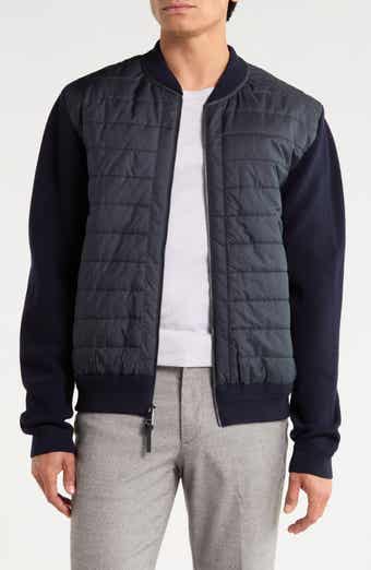 Hybrid Quilted Merino Wool Sweater Jacket