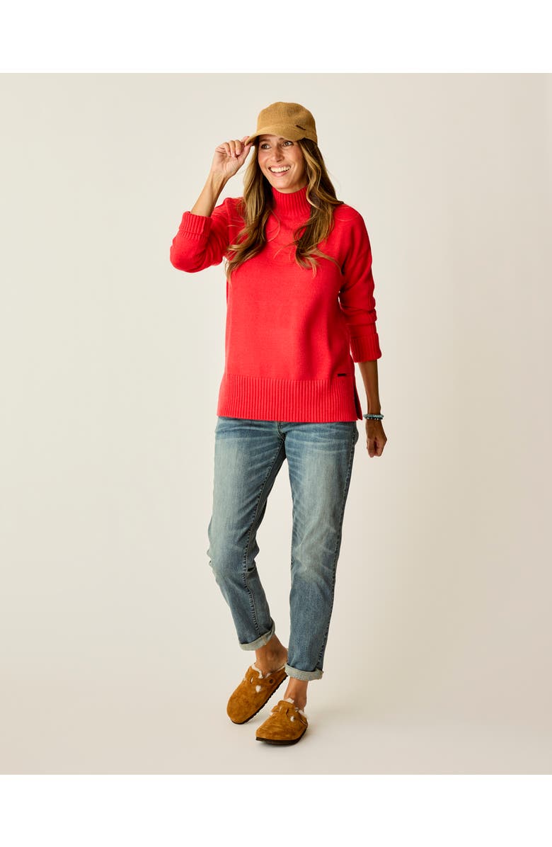 Carve Designs Woodward Sweater, Main, color, Poinsettia