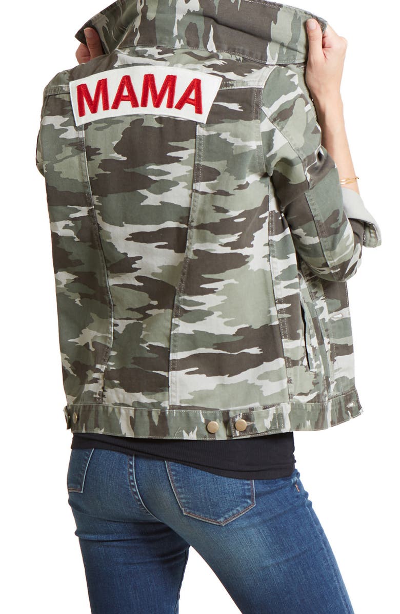 Ingrid & Isabel <sup>®</sup> Mama Camo Maternity Jacket, Alternate, color,