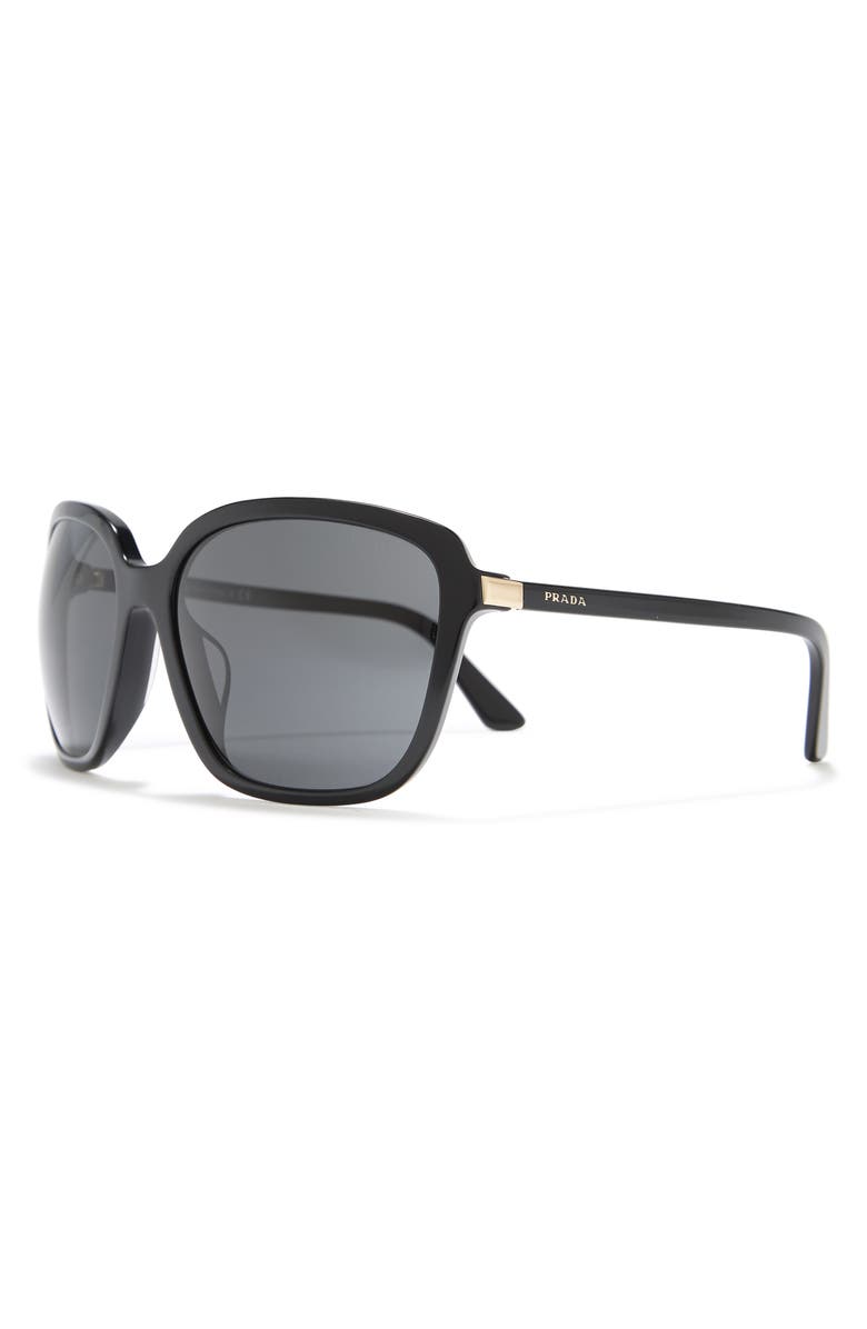 Prada 60mm Oversized Square Sunglasses, Alternate, color,