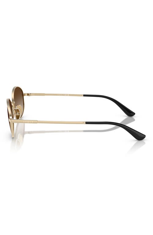 Vogue 56mm Oval Sunglasses In Pale Gold