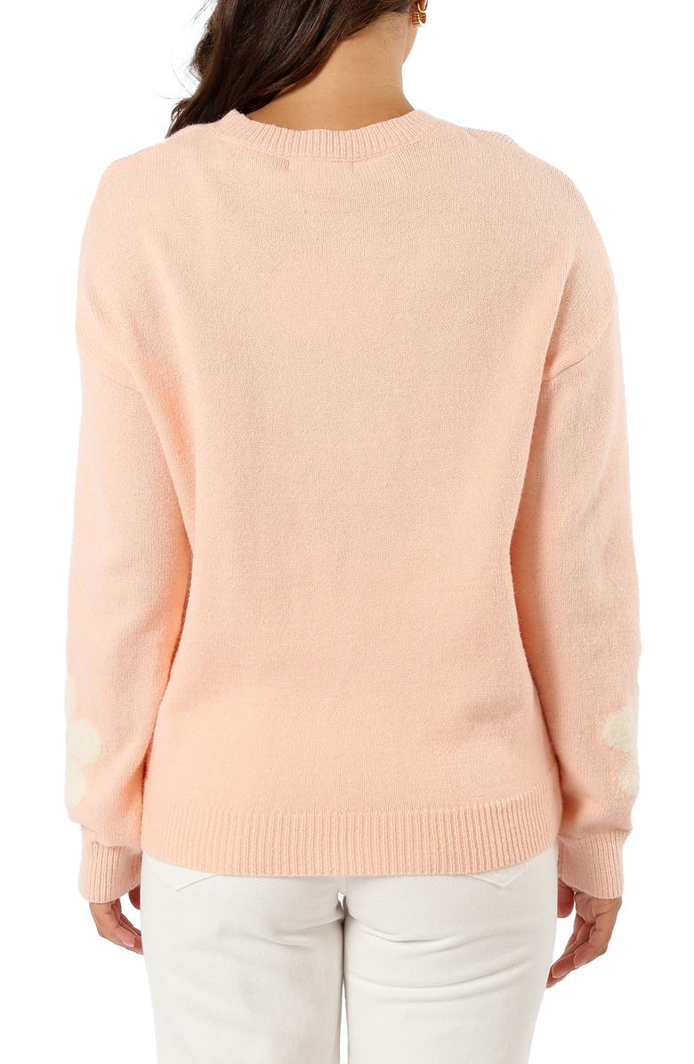 Petal & Pup Charlie Floral Crewneck Sweater, Alternate, color, Pink