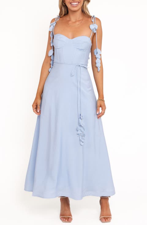 Della Seamed Bodice Midi Dress