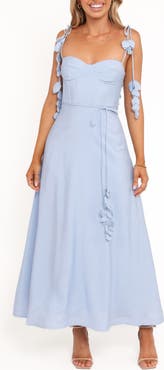 Petal & Pup Della Seamed Bodice Midi Dress