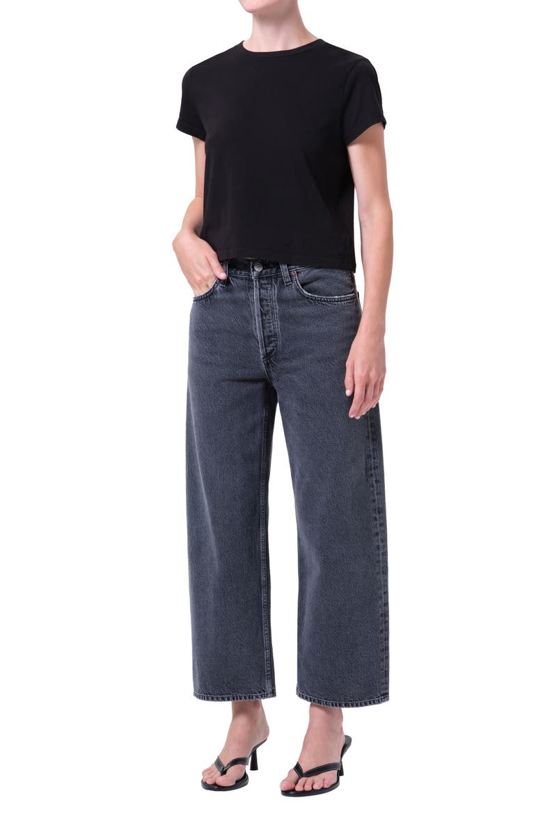 AGOLDE Adine Shrunken Supima<sup>®</sup> Cotton T-Shirt, Alternate, color,