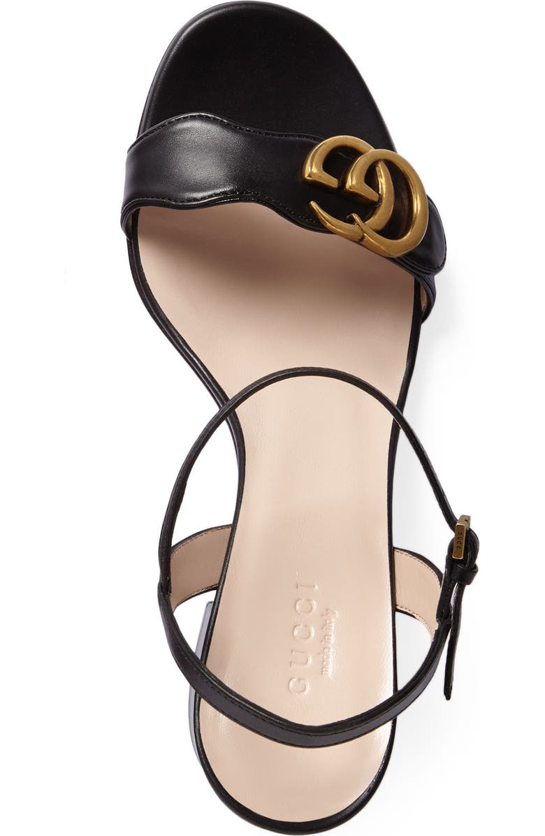 Gucci GG Quarter Strap Sandal, Alternate, color,
