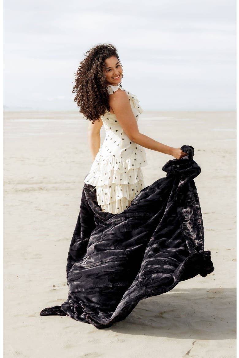 Sorbet Black Blanket, Main, color, Black